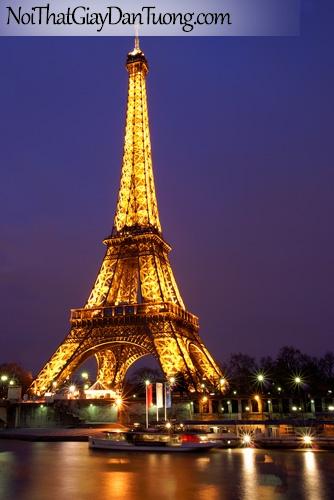 Tranh dán tường hình tháp Eiffel