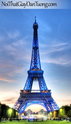 Tháp Eiffel at Paris, Tranh dán tường