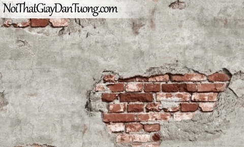 J 100 | Giấy dán tường J100 Hàn Quốc, phối cảnh giấy dán tường giả gạch màu trắng, giả gạch 3D 9363-2 - 9372-3