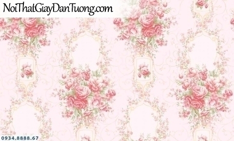 Lily | Giấy dán tường Lily 36009-4 | giấy dán tường những chùm hoa rơi màu tím đẹp, hoa bay trong gió