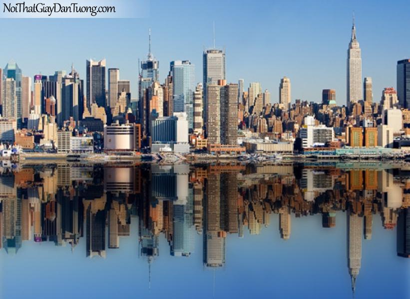 Quang cảnh New York Mỹ, Tranh dán tường phong cảnh đẹp