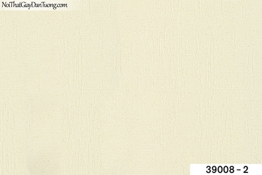TITAN, Giấy dán tường TITAN 39008-2, Giấy dán tường màu vàng kem, giấy trơn, mịn