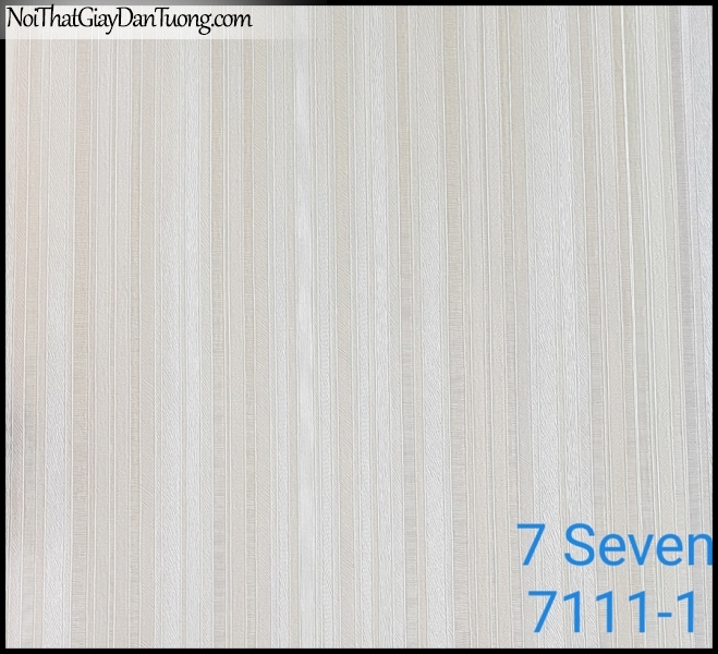 7 SEVEN, 7SEVEN, Giấy dán tường Hàn Quốc 7111-1 (2), giấy dán tường 3D gân nhỏ, sọc đứng, giả đá, giả gỗ, giả gạch, màu nâu xám