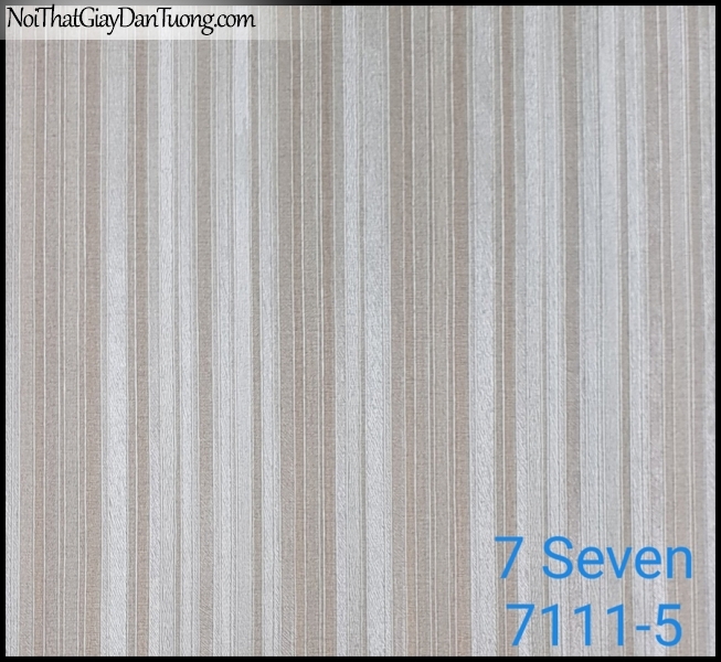 7 SEVEN, 7SEVEN, Giấy dán tường Hàn Quốc 7111-5, giấy dán tường 3D gân nhỏ, giả đá, giả gỗ, giả gạch, sọc đứng, màu tím nhạt