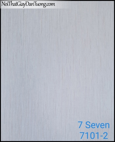 7 SEVEN, Giấy dán tường Hàn Quốc 7101-2, gân nhỏ, sọc li ti, màu xám, phù hợp với dự án, văn phòng, công ty