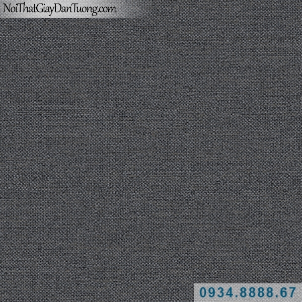 Giấy dán tường Hàn Quốc ARTBOOK, giấy dán tường màu đen, giấy gân đen trơn 57172-8