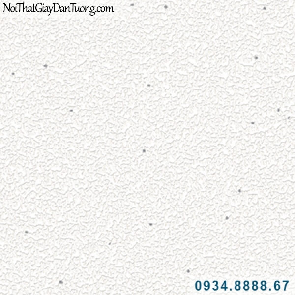 Giấy dán tường Hàn Quốc ARTBOOK, màu trắng có gân, điểm những hạt màu đen nhỏ li ti 54160-2, phù hợp cho các dự án lớn