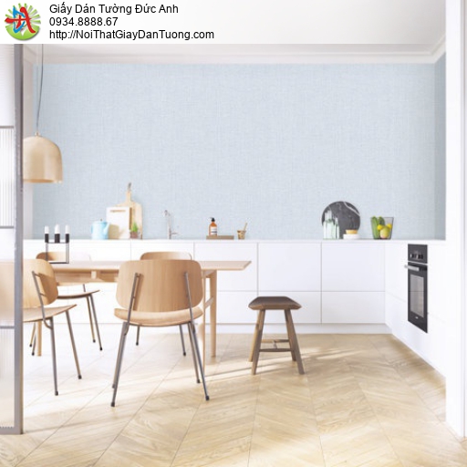 Giấy dán tường màu xanh nhạt, giấy gân trơn đơn giản | SKETCH 15067-3