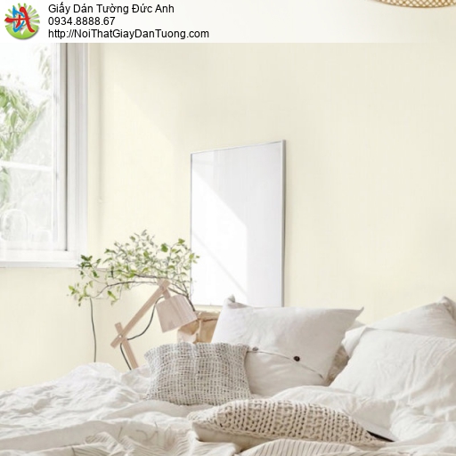 Giấy dán tường màu vàng kem, vàng nhạt, phong ngủ đẹp| SKETCH 15076-7 