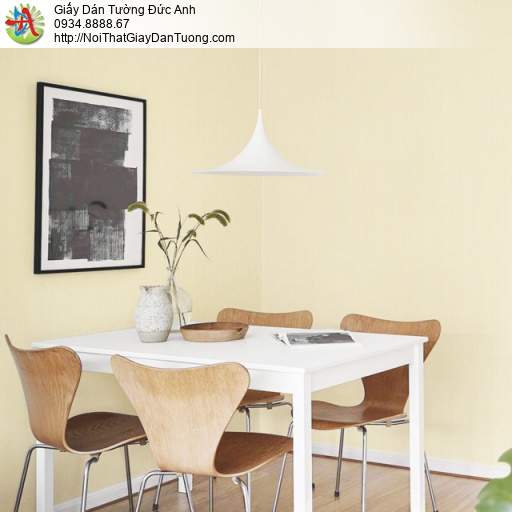 Giấy dán tường màu vàng nhạt, giấy gân màu vàng kem | SKETCH 15076-8