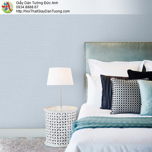 Lohas 87399-6, Giấy dán tường màu xanh nhạt, giấy trơn màu xanh lơ