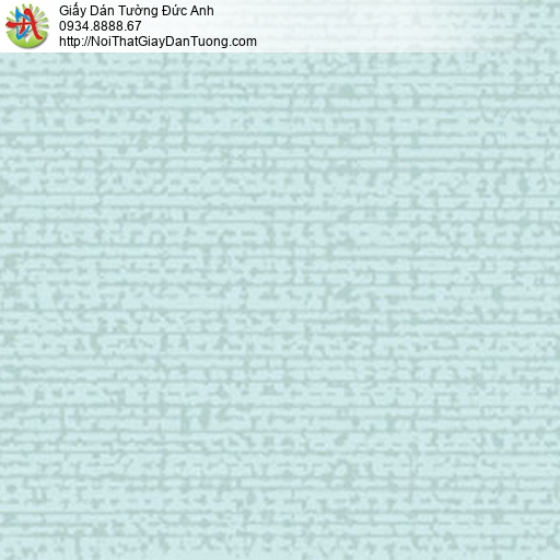 5551-8 Giấy dán tường họa tiết đơn giản màu xanh lơ, giấy xanh nhạt