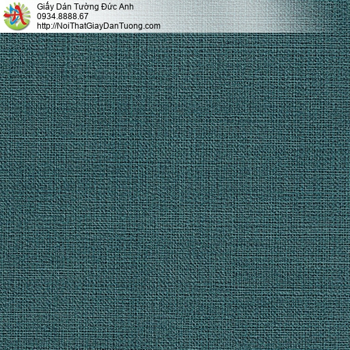 M80018 Giấy dán tường màu xanh két, màu xanh đậm giấy gân đơn sắc đậm