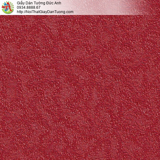 M80079 Giấy dán tường màu đỏ, hoa văn chìm màu đỏ cho điểm nhấn đẹp