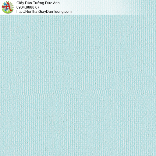 3807-3 Giấy dán tường gân màu xanh, giấy dán tường màu xanh lơ mới