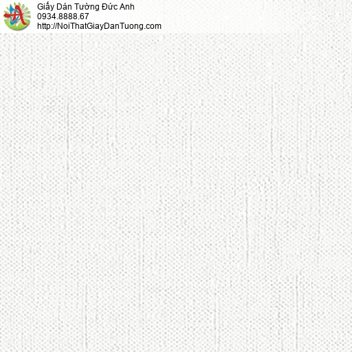 3809-1 Giấy dán tường gân trơn màu trắng, giấy sản xuất tại Việt Nam