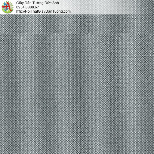 3813-̣11 Giấy dán tường gân xéo dạng ca rô màu xám đậm, giấy đơn giản