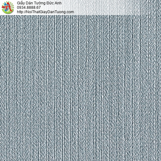3817-4 Giấy dán tường màu xanh than, giấy kẻ sọc màu xanh xám