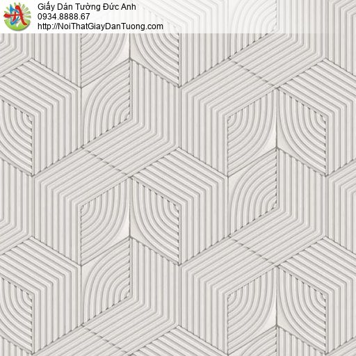 63075 - Giấy dán tường họa tiết lập thể vuông màu xám, giấy dán 3D đẹp