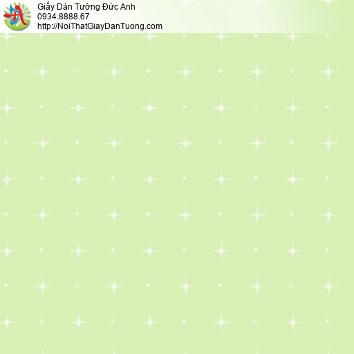 35007-4 Giấy dán tường chấm bi màu xanh lá cây dành cho trẻ em