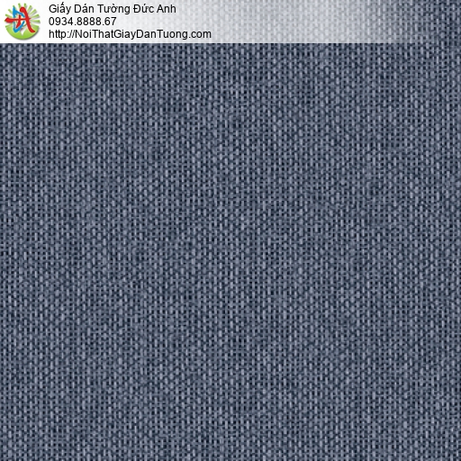 3010-4 Giấy dán tường hoa văn vải bổ màu nước biển, giấy một màu xám đậm