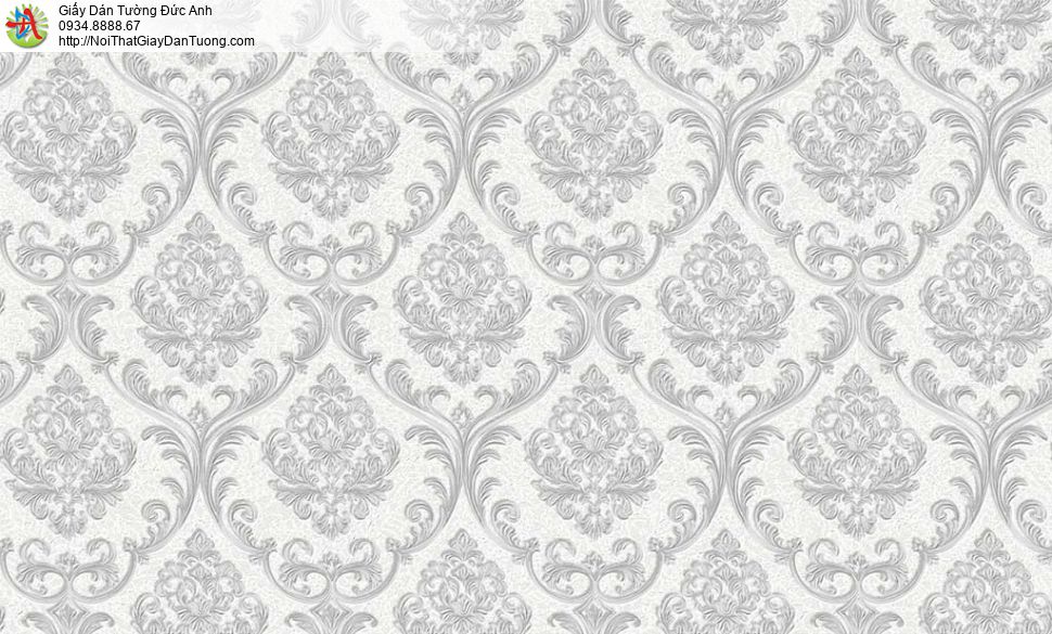 29046 Giấy dán tường màu xám cổ điển, trang trí giấy dán tường điểm nhấn
