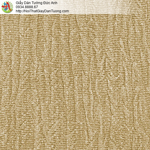 53304-4 Giấy dán tường gân to màu vàng, giấy dạng gân đơn giản một màu