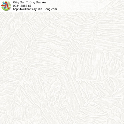 53309-1 Giấy dán tường dạng lá cây khô, gân lá gân chìm màu trắng