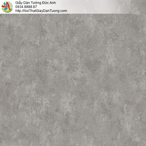 Giấy dán tường giả bê tông màu xám, giấy dán tường giả xi măng màu xám đậm, xám tối, Natural 88429-4