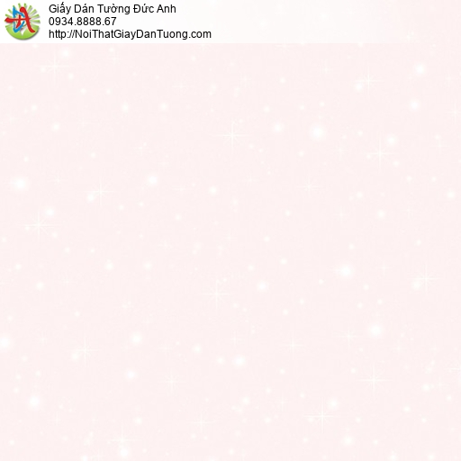 5141-2 Giấy dán tường bầu trời sao màu hồng nhạt đáng yêu