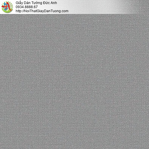 3031-6 Giấy dán tường màu xám tối gân trơn giả vải cao cấp, chất lượng