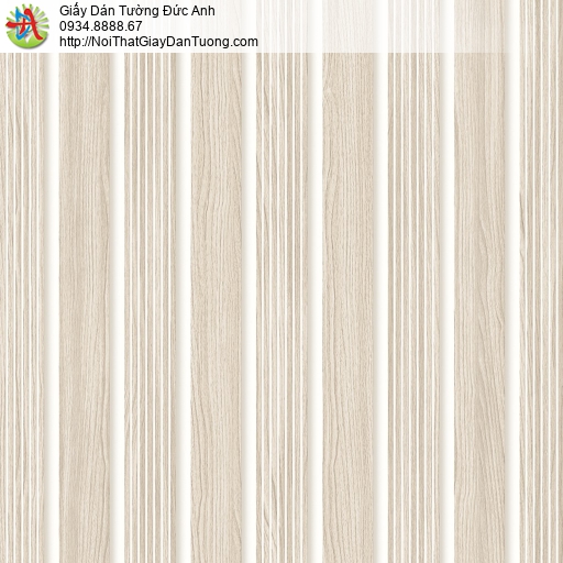 34506-2 Giấy dán tường màu hồng đất giả gỗ, sọc lớn đơn giản, hiện đại