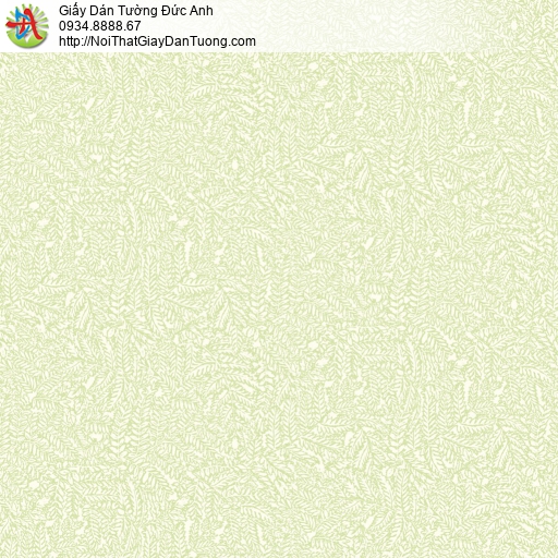96012-1 Giấy dán tường họa tiết lá cây màu xanh lá nhạt tự nhiên tươi mới