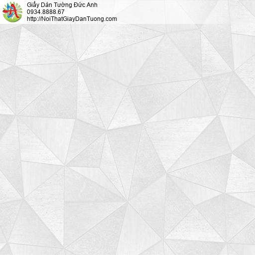 36024 Giấy dán tường họa tiết hình khối màu trắng xám đơn giản, tươi sáng