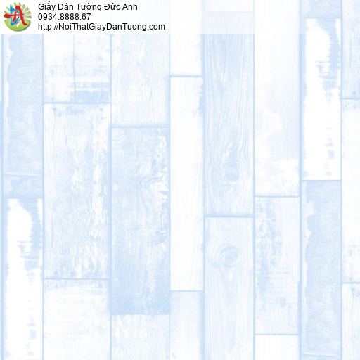 73012-1 Giấy dán tường họa tiết giả gỗ màu xanh pastel thịnh hành nhất hiện nay