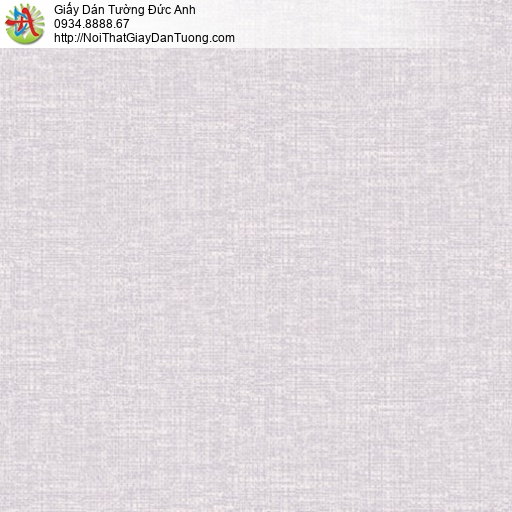 6601-2 Giấy dán tường màu tím nhạt vân vải siêu đẹp