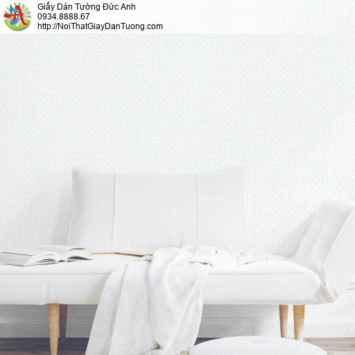 Giấy dán tường V-concept 7908-1, giấy dán tường dạng gân vải, gân lớn màu trăng kem