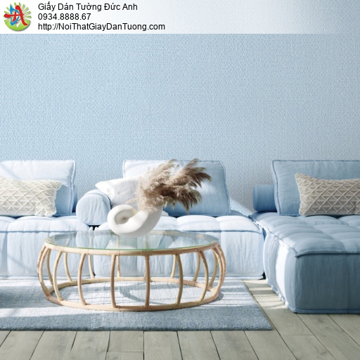 Giấy dán tường V-concept 7911-3, giấy dán tường màu xanh dương, phù hợp phòng ngủ phòng khách hiện đại