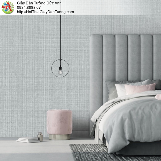 Giấy dán tường V-concept 7932-6, giấy dán tường màu xanh nhạt một màu hiện đại