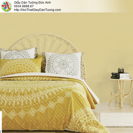 Giấy dán tường V-concept 7956-2, giấy dán tường màu vàng, màu vàng đồng đơn giản hiện đại