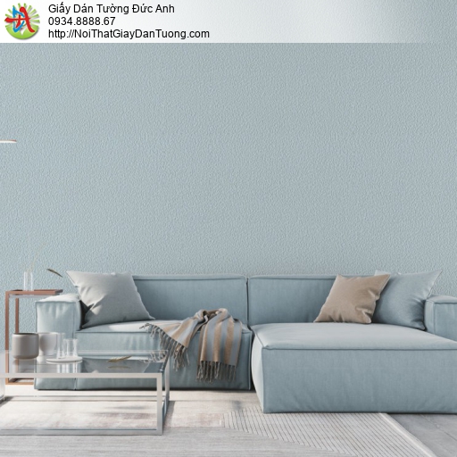 Giấy dán tường V-concept 7956-3, giấy dán tường màu xanh lơ đơn giản hiện đại một màu