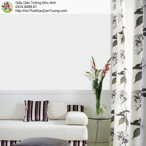 The View 9800-4, giấy dán tường màu trắng hiện đại, giấy đơn giản một màu