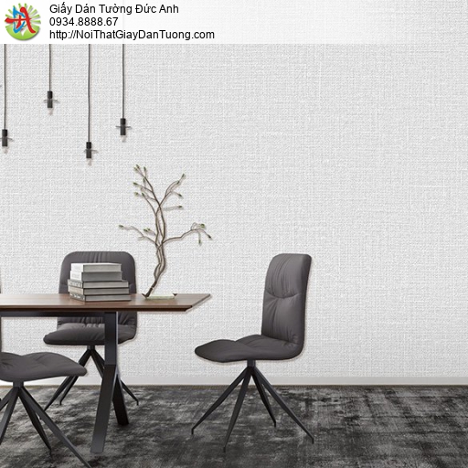 The View 9800-5, giấy dán tường dạng gân đơn giản một màu xám nhạt hiện đại