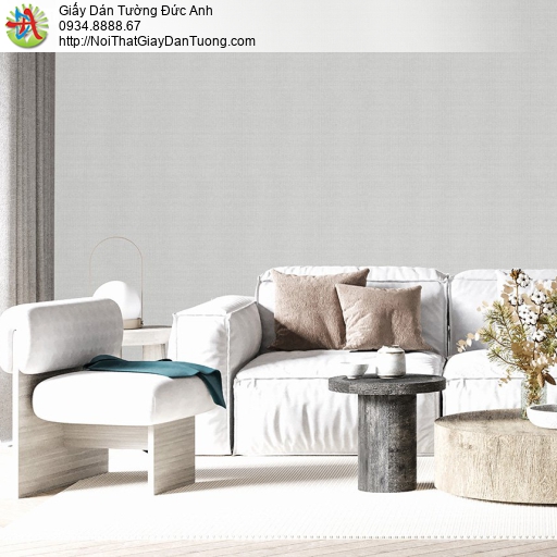 The View 9803-6, giấy dán tường dạng trơn một màu xám hiện đại thay sơn nước cho phòng khách, phòng ngủ