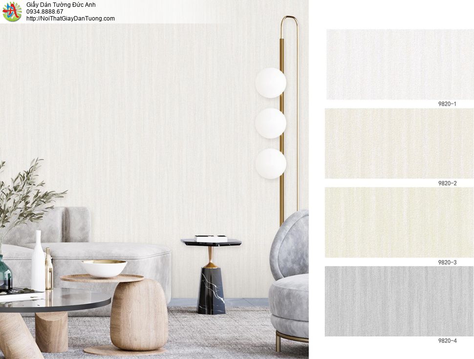The View 9820-4, giấy dán tường màu xám, gân đơn giản một màu hiện đại sang trọng cho phòng ngủ phòng khách
