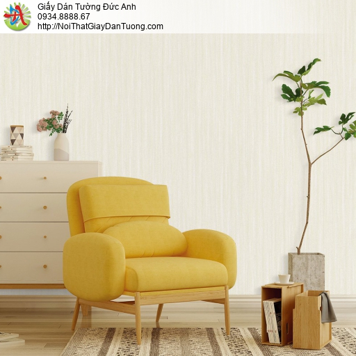 The View 9820-3, giấy dán tường dạng gân đơn giản một màu hiện đại màu kem, vàng nhạt