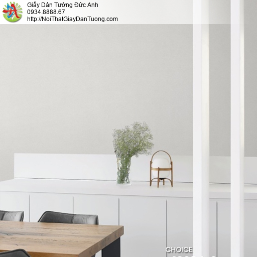 Choice 10284-2, giấy dán tường đơn giản hiện đại một màu xám nhạt