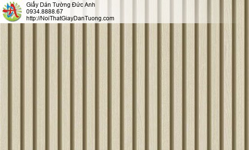 Galaxy 7835-1, giấy dán tường giả gỗ 3D, hình các thanh gỗ thẳng màu vàng kem