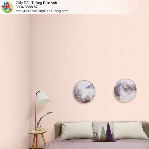 Fiore 57186-3, giấy dán tường màu hồng nhạt, vân gân nhỏ đơn giản hiện đại tại quận 6