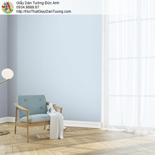Fiore 57196-10, giấy dán tường hiện đại một màu xanh nhạt